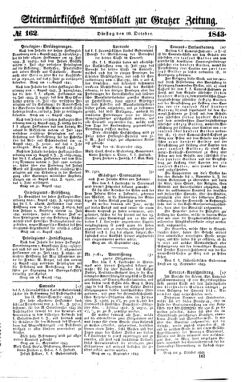 Steyermärkisches Amtsblatt zur Grätzer Zeitung 18431010 Seite: 1