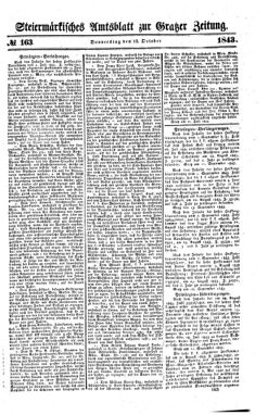 Steyermärkisches Amtsblatt zur Grätzer Zeitung 18431012 Seite: 1