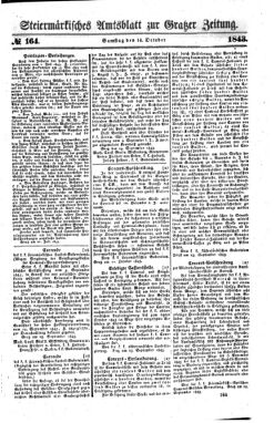 Steyermärkisches Amtsblatt zur Grätzer Zeitung 18431014 Seite: 1