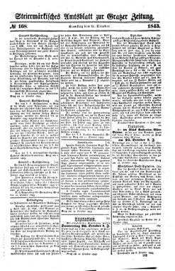 Steyermärkisches Amtsblatt zur Grätzer Zeitung 18431021 Seite: 1