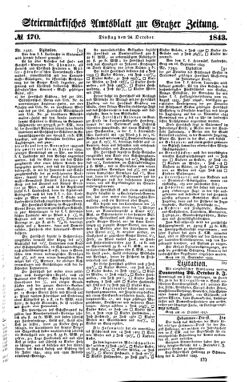 Steyermärkisches Amtsblatt zur Grätzer Zeitung 18431024 Seite: 1