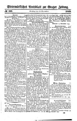 Steyermärkisches Amtsblatt zur Grätzer Zeitung 18431212 Seite: 1