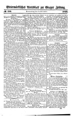 Steyermärkisches Amtsblatt zur Grätzer Zeitung 18431214 Seite: 1