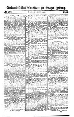 Steyermärkisches Amtsblatt zur Grätzer Zeitung 18431218 Seite: 1