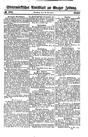 Steyermärkisches Amtsblatt zur Grätzer Zeitung 18441029 Seite: 1