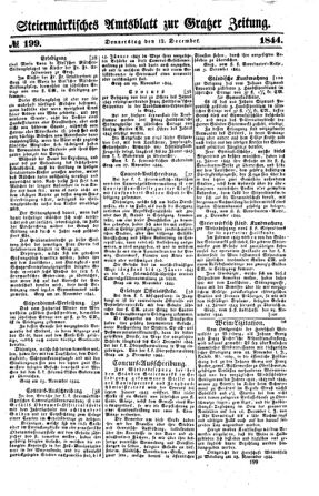 Steyermärkisches Amtsblatt zur Grätzer Zeitung 18441212 Seite: 1