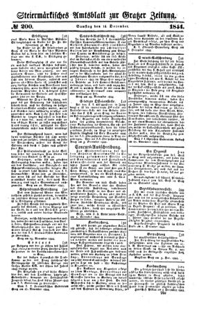 Steyermärkisches Amtsblatt zur Grätzer Zeitung 18441214 Seite: 1