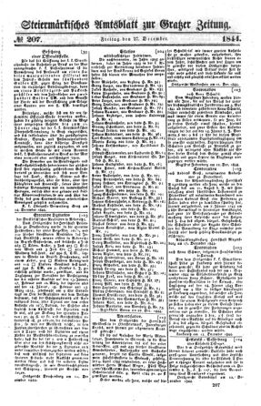 Steyermärkisches Amtsblatt zur Grätzer Zeitung 18441227 Seite: 1