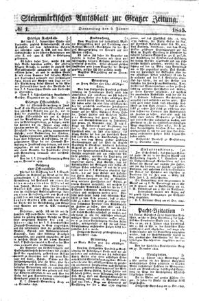 Steyermärkisches Amtsblatt zur Grätzer Zeitung