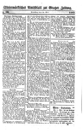 Steyermärkisches Amtsblatt zur Grätzer Zeitung 18450524 Seite: 1