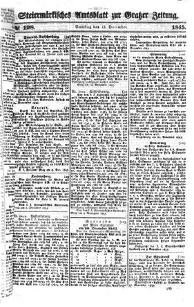 Steyermärkisches Amtsblatt zur Grätzer Zeitung 18451213 Seite: 1