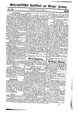 Steyermärkisches Amtsblatt zur Grätzer Zeitung 18460124 Seite: 1