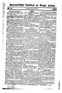 Steyermärkisches Amtsblatt zur Grätzer Zeitung 18460328 Seite: 1