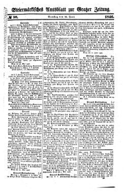 Steyermärkisches Amtsblatt zur Grätzer Zeitung 18460620 Seite: 1