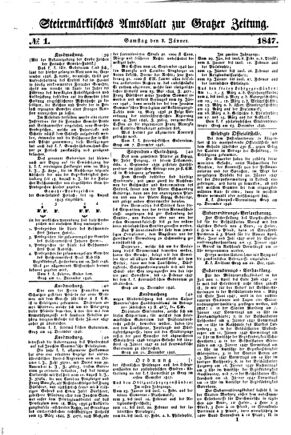 Steyermärkisches Amtsblatt zur Grätzer Zeitung 18470102 Seite: 9