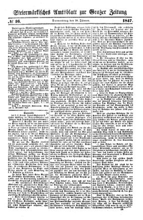 Steyermärkisches Amtsblatt zur Grätzer Zeitung 18470128 Seite: 1