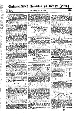 Steyermärkisches Amtsblatt zur Grätzer Zeitung 18470602 Seite: 1