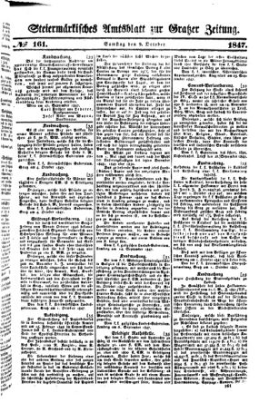 Steyermärkisches Amtsblatt zur Grätzer Zeitung 18471009 Seite: 1