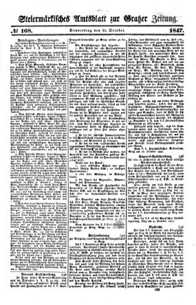 Steyermärkisches Amtsblatt zur Grätzer Zeitung 18471021 Seite: 1