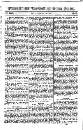 Steyermärkisches Amtsblatt zur Grätzer Zeitung 18471023 Seite: 1