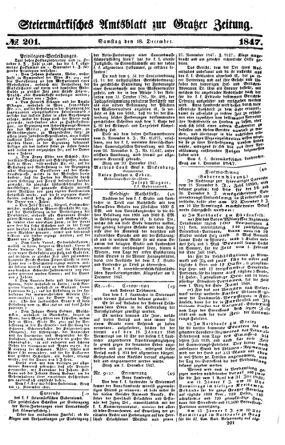 Steyermärkisches Amtsblatt zur Grätzer Zeitung 18471218 Seite: 1