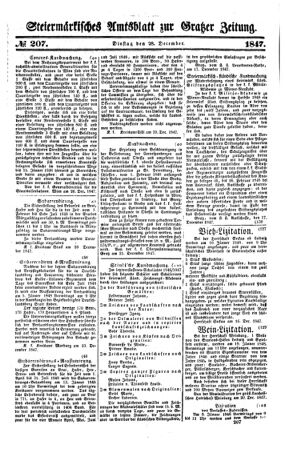 Steyermärkisches Amtsblatt zur Grätzer Zeitung 18471228 Seite: 1