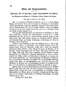 Verordnungsblatt für den Dienstbereich des K.K. Finanzministeriums für die im Reichsrate Vertretenen Königreiche und Länder : [...] : Beilage zu dem Verordnungsblatte für den Dienstbereich des K.K. Österr. Finanz-Ministeriums  18540422 Seite: 2