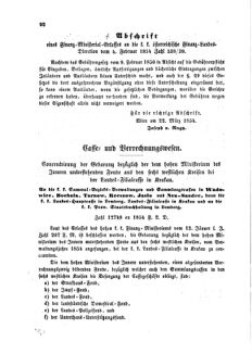 Verordnungsblatt für den Dienstbereich des K.K. Finanzministeriums für die im Reichsrate Vertretenen Königreiche und Länder : [...] : Beilage zu dem Verordnungsblatte für den Dienstbereich des K.K. Österr. Finanz-Ministeriums  18540422 Seite: 4