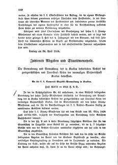 Verordnungsblatt für den Dienstbereich des K.K. Finanzministeriums für die im Reichsrate Vertretenen Königreiche und Länder : [...] : Beilage zu dem Verordnungsblatte für den Dienstbereich des K.K. Österr. Finanz-Ministeriums  18540512 Seite: 2