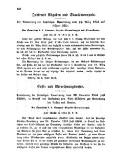 Verordnungsblatt für den Dienstbereich des K.K. Finanzministeriums für die im Reichsrate Vertretenen Königreiche und Länder : [...] : Beilage zu dem Verordnungsblatte für den Dienstbereich des K.K. Österr. Finanz-Ministeriums  18540630 Seite: 4