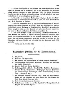 Verordnungsblatt für den Dienstbereich des K.K. Finanzministeriums für die im Reichsrate Vertretenen Königreiche und Länder : [...] : Beilage zu dem Verordnungsblatte für den Dienstbereich des K.K. Österr. Finanz-Ministeriums  18541026 Seite: 5