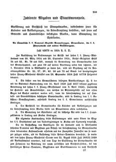 Verordnungsblatt für den Dienstbereich des K.K. Finanzministeriums für die im Reichsrate Vertretenen Königreiche und Länder : [...] : Beilage zu dem Verordnungsblatte für den Dienstbereich des K.K. Österr. Finanz-Ministeriums  18541026 Seite: 9