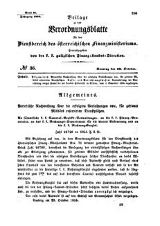 Verordnungsblatt für den Dienstbereich des K.K. Finanzministeriums für die im Reichsrate Vertretenen Königreiche und Länder : [...] : Beilage zu dem Verordnungsblatte für den Dienstbereich des K.K. Österr. Finanz-Ministeriums 