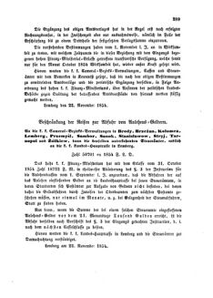 Verordnungsblatt für den Dienstbereich des K.K. Finanzministeriums für die im Reichsrate Vertretenen Königreiche und Länder : [...] : Beilage zu dem Verordnungsblatte für den Dienstbereich des K.K. Österr. Finanz-Ministeriums  18541130 Seite: 7