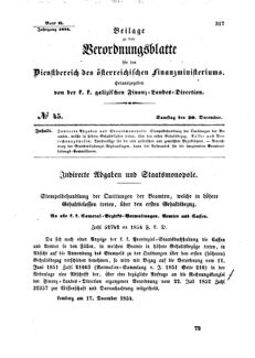 Verordnungsblatt für den Dienstbereich des K.K. Finanzministeriums für die im Reichsrate Vertretenen Königreiche und Länder : [...] : Beilage zu dem Verordnungsblatte für den Dienstbereich des K.K. Österr. Finanz-Ministeriums 