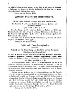 Verordnungsblatt für den Dienstbereich des K.K. Finanzministeriums für die im Reichsrate Vertretenen Königreiche und Länder : [...] : Beilage zu dem Verordnungsblatte für den Dienstbereich des K.K. Österr. Finanz-Ministeriums  18550110 Seite: 2