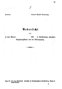 Verordnungsblatt für den Dienstbereich des K.K. Finanzministeriums für die im Reichsrate Vertretenen Königreiche und Länder : [...] : Beilage zu dem Verordnungsblatte für den Dienstbereich des K.K. Österr. Finanz-Ministeriums  18550115 Seite: 9