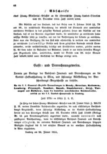 Verordnungsblatt für den Dienstbereich des K.K. Finanzministeriums für die im Reichsrate Vertretenen Königreiche und Länder : [...] : Beilage zu dem Verordnungsblatte für den Dienstbereich des K.K. Österr. Finanz-Ministeriums  18550203 Seite: 2