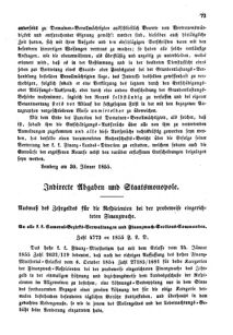 Verordnungsblatt für den Dienstbereich des K.K. Finanzministeriums für die im Reichsrate Vertretenen Königreiche und Länder : [...] : Beilage zu dem Verordnungsblatte für den Dienstbereich des K.K. Österr. Finanz-Ministeriums  18550221 Seite: 3