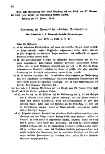 Verordnungsblatt für den Dienstbereich des K.K. Finanzministeriums für die im Reichsrate Vertretenen Königreiche und Länder : [...] : Beilage zu dem Verordnungsblatte für den Dienstbereich des K.K. Österr. Finanz-Ministeriums  18550221 Seite: 4