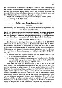 Verordnungsblatt für den Dienstbereich des K.K. Finanzministeriums für die im Reichsrate Vertretenen Königreiche und Länder : [...] : Beilage zu dem Verordnungsblatte für den Dienstbereich des K.K. Österr. Finanz-Ministeriums  18550418 Seite: 3