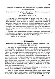 Verordnungsblatt für den Dienstbereich des K.K. Finanzministeriums für die im Reichsrate Vertretenen Königreiche und Länder : [...] : Beilage zu dem Verordnungsblatte für den Dienstbereich des K.K. Österr. Finanz-Ministeriums  18550531 Seite: 3