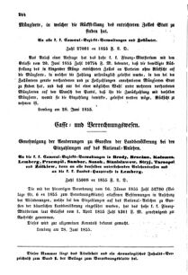 Verordnungsblatt für den Dienstbereich des K.K. Finanzministeriums für die im Reichsrate Vertretenen Königreiche und Länder : [...] : Beilage zu dem Verordnungsblatte für den Dienstbereich des K.K. Österr. Finanz-Ministeriums  18550707 Seite: 4