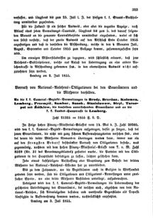 Verordnungsblatt für den Dienstbereich des K.K. Finanzministeriums für die im Reichsrate Vertretenen Königreiche und Länder : [...] : Beilage zu dem Verordnungsblatte für den Dienstbereich des K.K. Österr. Finanz-Ministeriums  18550716 Seite: 7