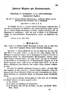 Verordnungsblatt für den Dienstbereich des K.K. Finanzministeriums für die im Reichsrate Vertretenen Königreiche und Länder : [...] : Beilage zu dem Verordnungsblatte für den Dienstbereich des K.K. Österr. Finanz-Ministeriums  18550730 Seite: 9