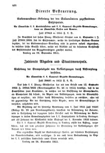 Verordnungsblatt für den Dienstbereich des K.K. Finanzministeriums für die im Reichsrate Vertretenen Königreiche und Länder : [...] : Beilage zu dem Verordnungsblatte für den Dienstbereich des K.K. Österr. Finanz-Ministeriums  18551008 Seite: 14