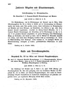 Verordnungsblatt für den Dienstbereich des K.K. Finanzministeriums für die im Reichsrate Vertretenen Königreiche und Länder : [...] : Beilage zu dem Verordnungsblatte für den Dienstbereich des K.K. Österr. Finanz-Ministeriums  18551012 Seite: 4