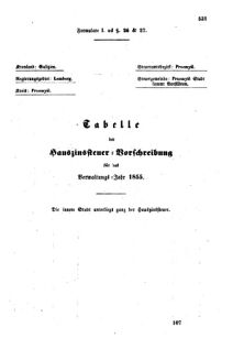 Verordnungsblatt für den Dienstbereich des K.K. Finanzministeriums für die im Reichsrate Vertretenen Königreiche und Länder : [...] : Beilage zu dem Verordnungsblatte für den Dienstbereich des K.K. Österr. Finanz-Ministeriums  18551207 Seite: 25