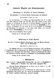 Verordnungsblatt für den Dienstbereich des K.K. Finanzministeriums für die im Reichsrate Vertretenen Königreiche und Länder : [...] : Beilage zu dem Verordnungsblatte für den Dienstbereich des K.K. Österr. Finanz-Ministeriums  18551212 Seite: 2