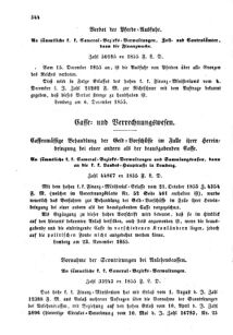 Verordnungsblatt für den Dienstbereich des K.K. Finanzministeriums für die im Reichsrate Vertretenen Königreiche und Länder : [...] : Beilage zu dem Verordnungsblatte für den Dienstbereich des K.K. Österr. Finanz-Ministeriums  18551212 Seite: 6